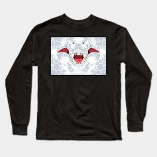 Snow T-Rex Face Long Sleeve T-Shirt